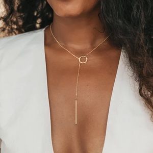 14K Gold Plated Crocker Adjustable Necklace